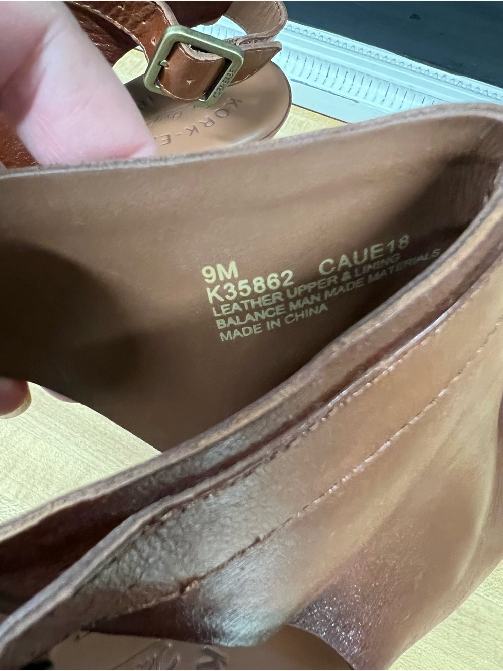 Kork-Ease Brown Leather Platform Wedge sandal - Picture 8 of 8